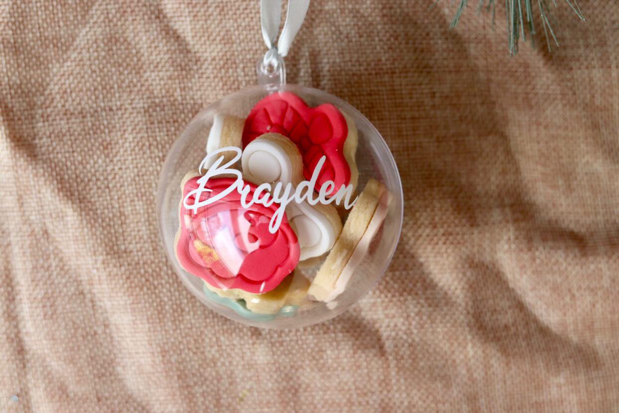 Personalised Bauble with Bikkies