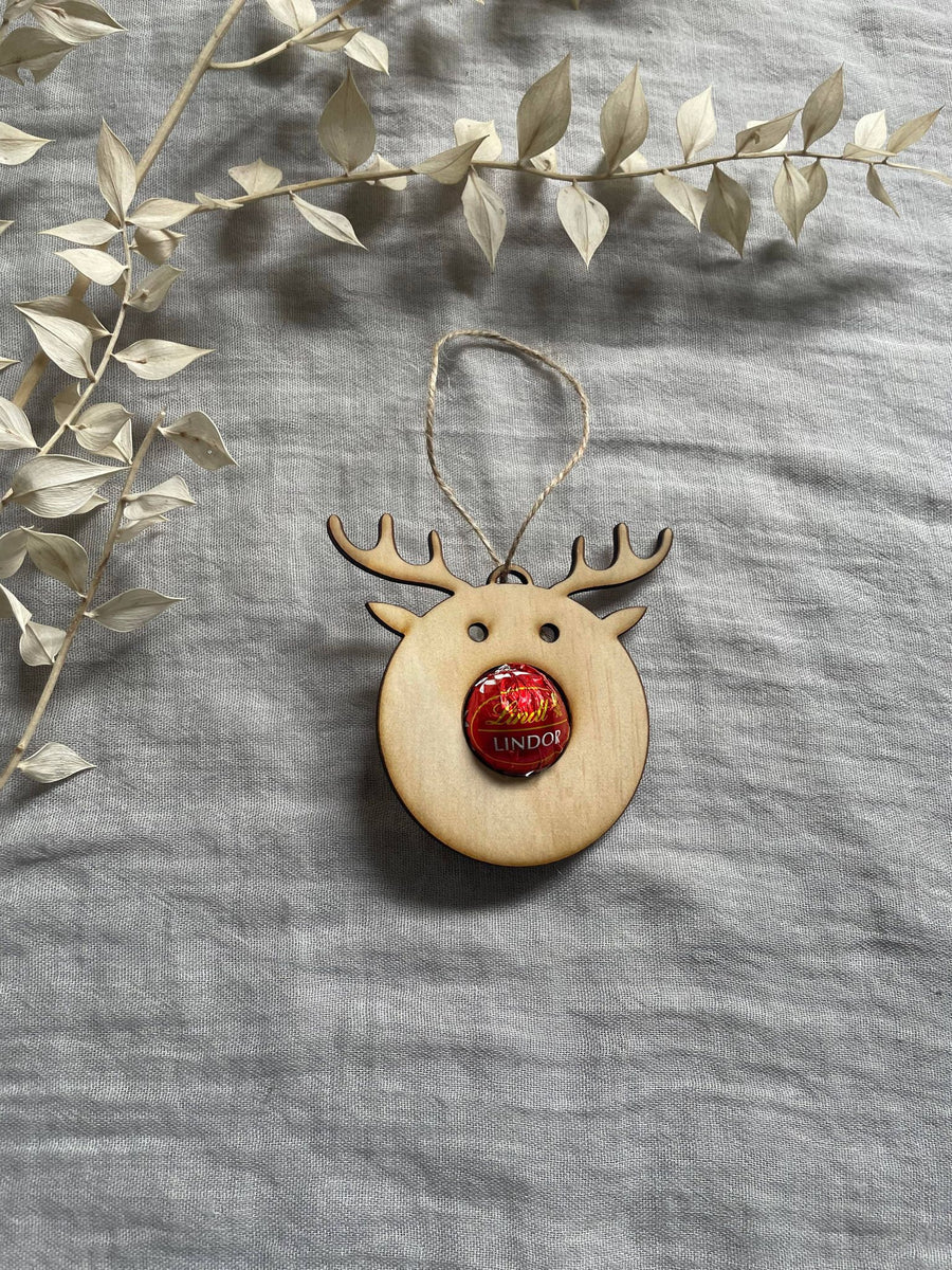 Reindeer Lindt Ball Holder – Adam & Co Designs